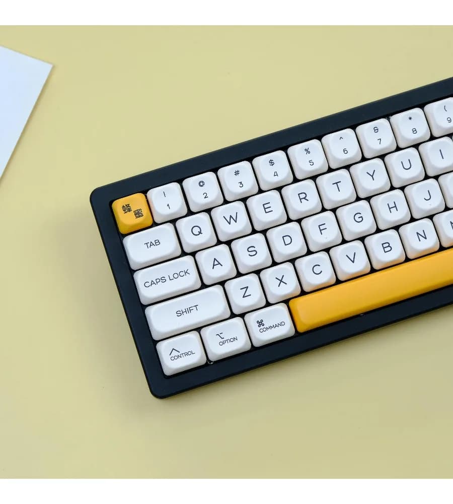 A complete set of mechanical keyboards compatible with 61 75 and 87 honey milk keycaps KOA high-sublimation PBT