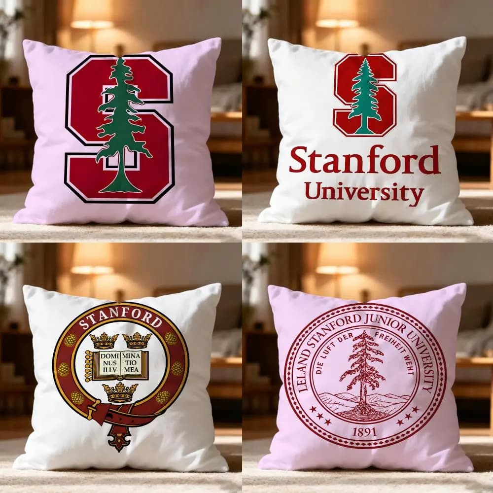 Stanford University Cushion Cover Cushion Cover Soft Washable Pillow Case Multi-Scene For Couch Bed Travel Office Use