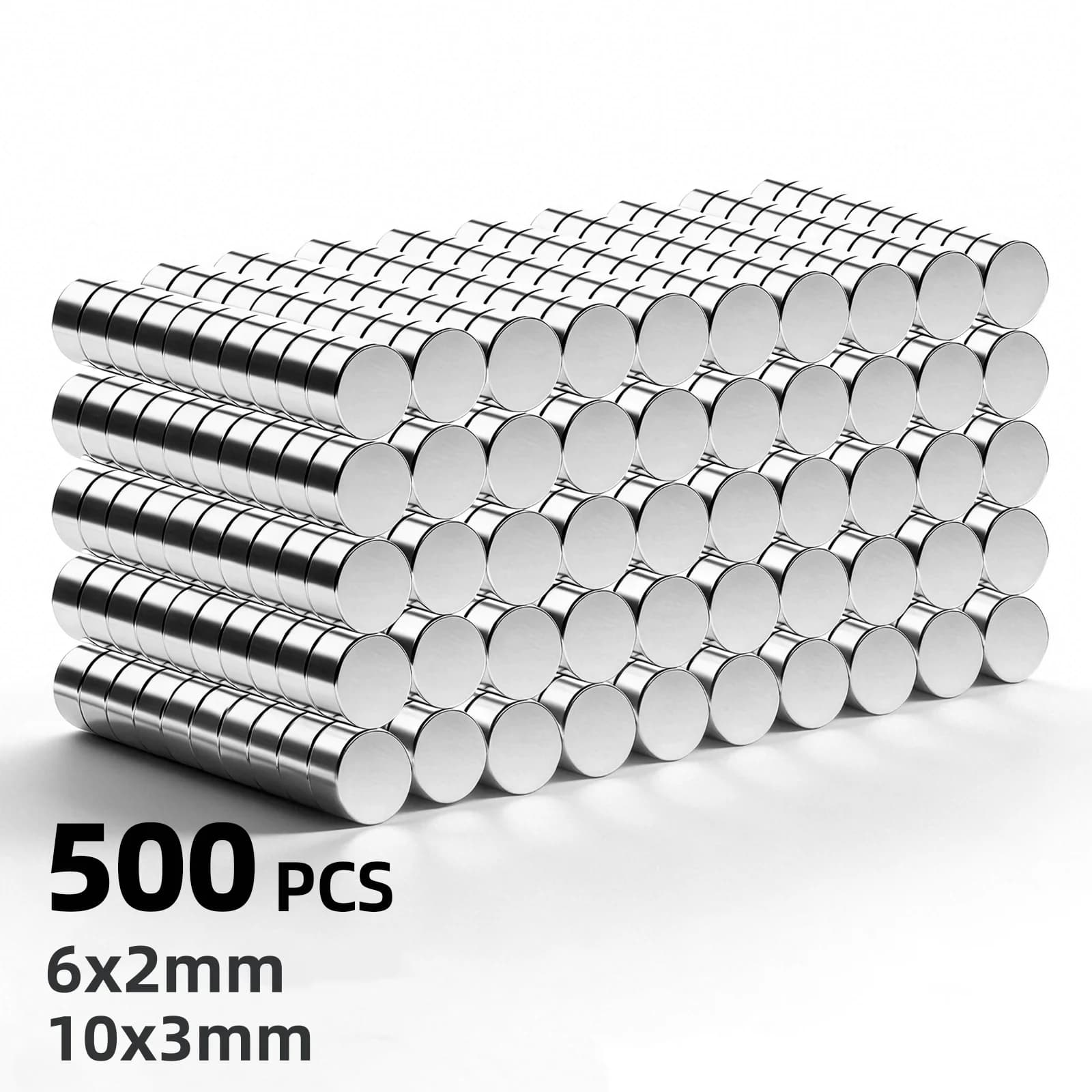 Super powerful magnets, round magnets, refrigerator magnets, disc magnets, strong magnets for refrigerator, home, office, 6x2/10x3 mm