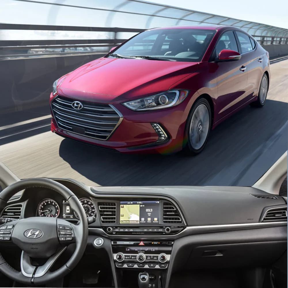 Dashboard for Hyundai Elantra AD Avante 2016 ~ 2019 2018 Anti-Slip Dash Zerbino Protective Cover Carpet Avoiding the Sun Car Cap