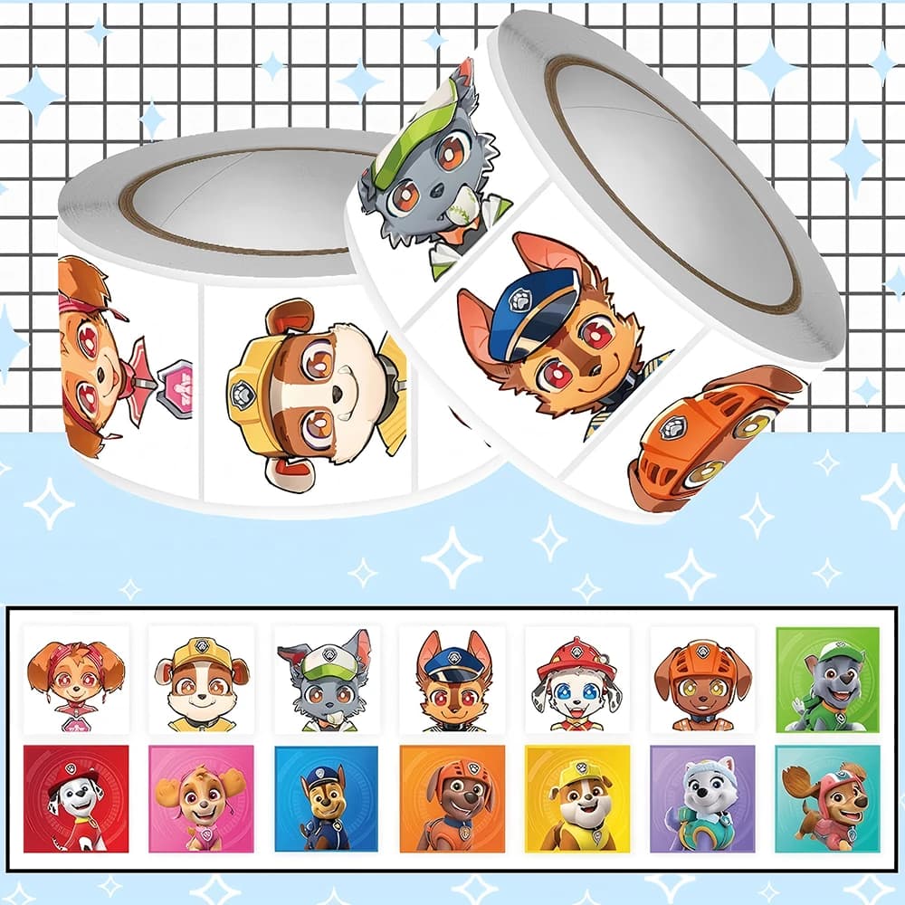 500 Pezzi Adesivi Sigillanti Cartoon PAW Patrol, Graffiti Carini, Cancelleria, Decorazioni per Bici, Materiale Scolastico, Premi per Insegnanti, Giocattoli e Regali