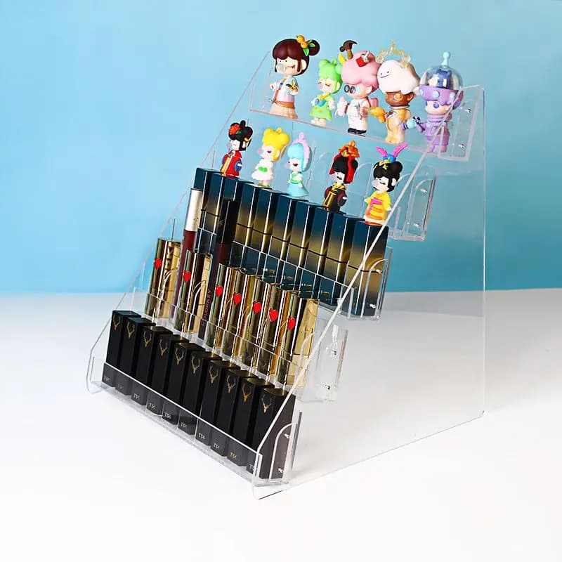 Acrylic lipstick holder, transparent acrylic lipstick display, cosmetic makeup organizer for nail polish, umbrella box