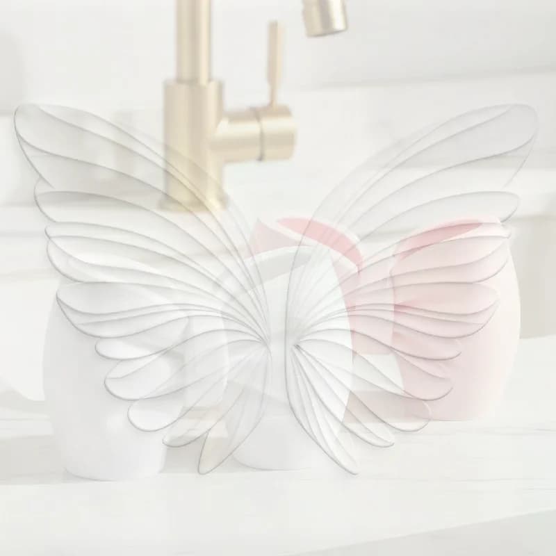Bow Shaped Toothbrush Toothpaste Holder Self Adhesive Large Capacity Multifunctional Bathroom Storage Organizer for Home Use