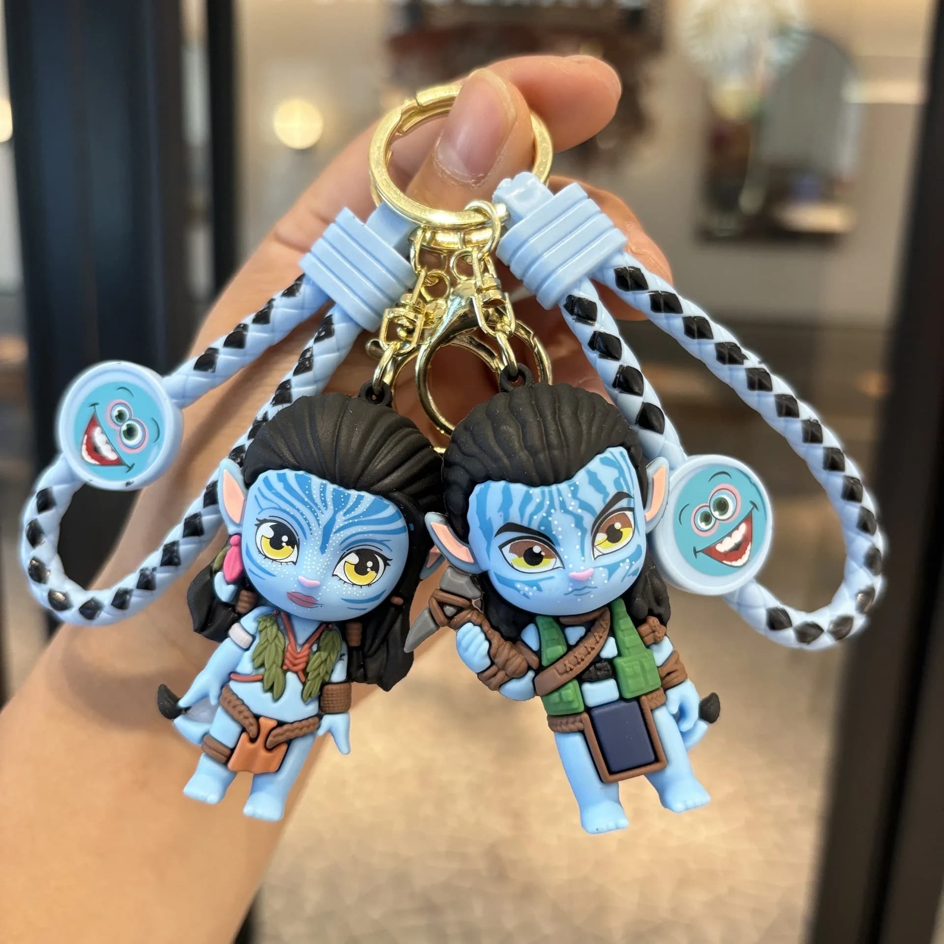 Anime Avatar Portachiavi Cartoon 3D Figura in silicone Bambola Avatar Portachiavi Zaino Borsa Ciondolo per auto Fan per bambini Regali all'ingrosso