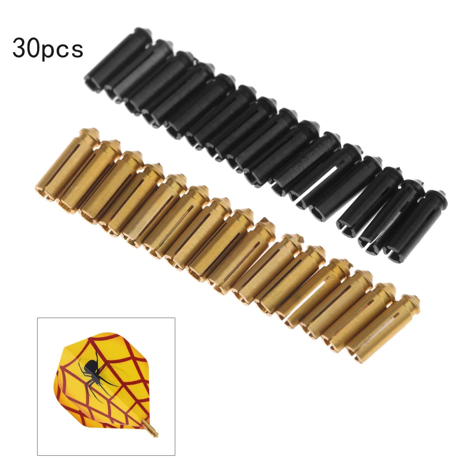 30 pezzi in lega di alluminio per freccette protezione di volo universale per freccette protezioni di volo protezioni accessori di ricambio per punte in acciaio/morbide