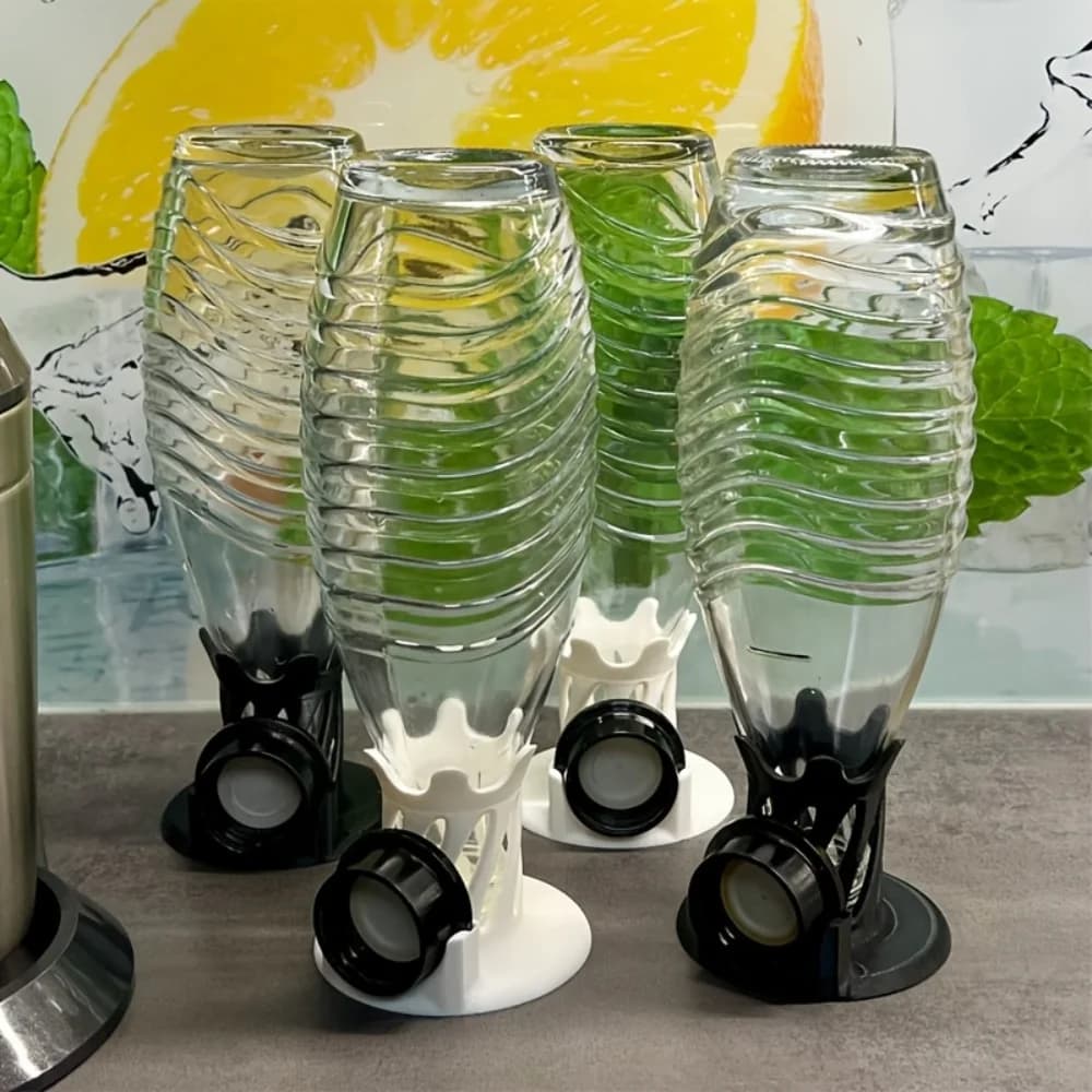 Scolapiatti compatto e portatile per bottiglie e tazze in vetro, salvaspazio, con sistema di ventilazione - Plastica resistente, adatto per la cucina