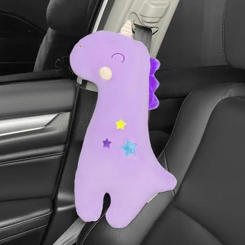 Seggiolino auto - Cuscino per cintura Cintura di sicurezza per auto Set di cinghie di sicurezza per seggiolino auto per bambini Copri cuscino per cintura di sicurezza in peluche comfort