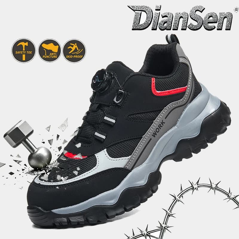 Stivali e scarpe da lavoro Scarpe antinfortunistiche indistruttibili anti-sfondamento Scarpe da ginnastica leggere e traspiranti Calzature da trekking casual per tutte le stagioni