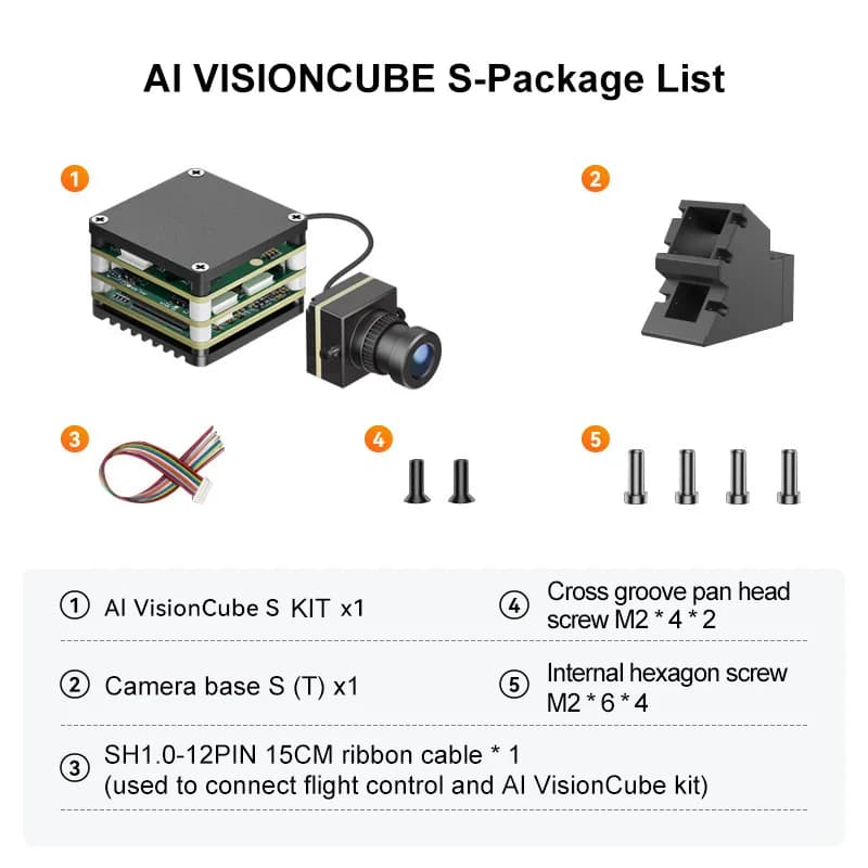 NCZOBOE AI target recognition monocular thermal imaging + intelligent tracking FPV drone anti-jamming module model aircraft