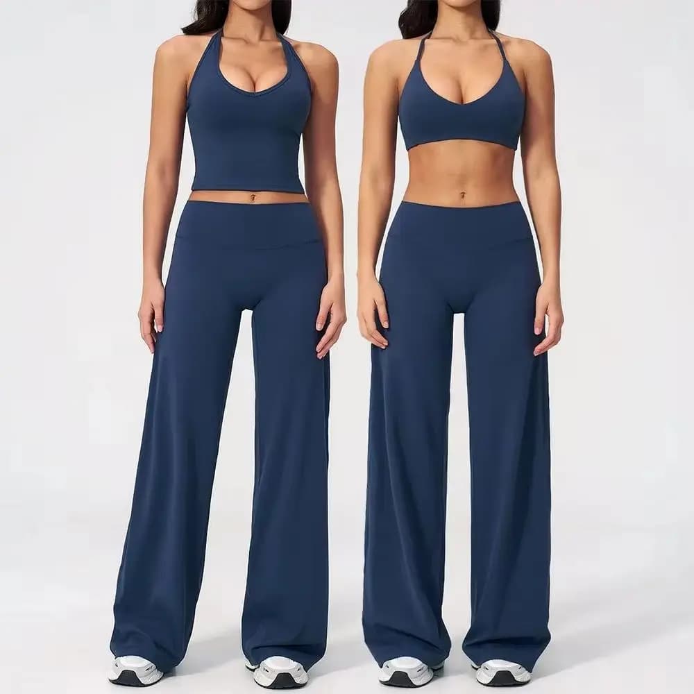 Set Yoga 2 Pezzi, Tuta Sportiva da Donna, Abbigliamento per Corsa e Allenamento, Completo da Palestra, Leggings e Reggiseno Sportivo