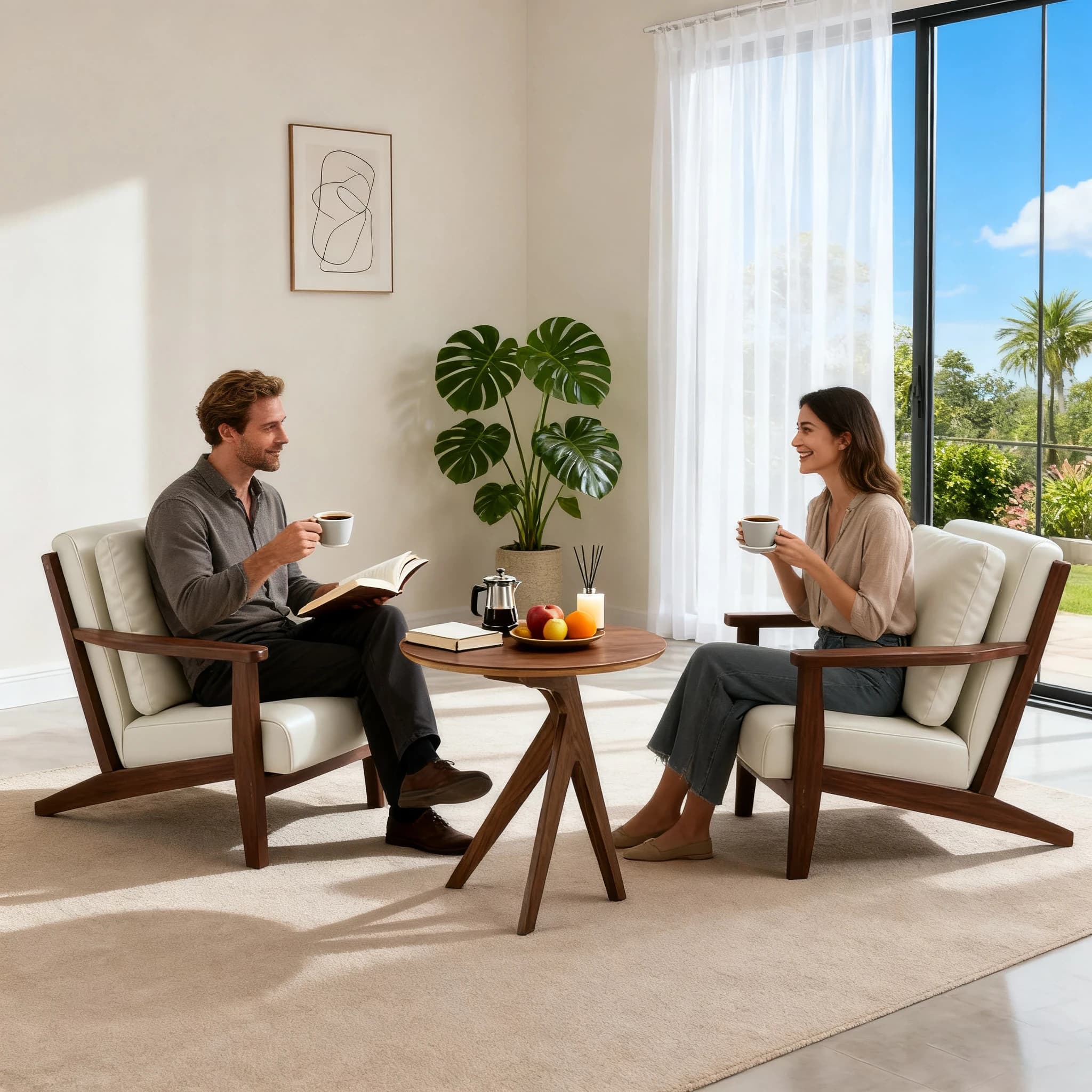 Sedia dall'accento moderno con cuscino lombare, poltrona imbottita, comoda sedia da lettura in tessuto di lino, poltrona lounge per soggiorno