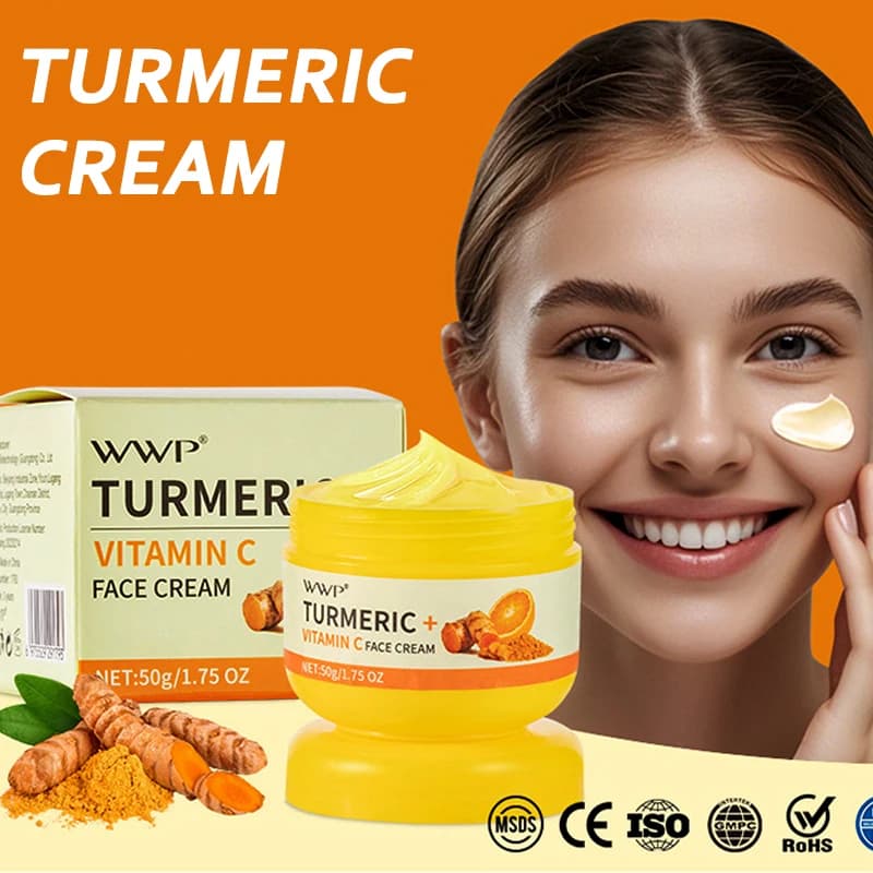 Face cream curcuma strong whitening cream with vitamin C Illumina skin tone Reduces dark spots Clear the moisturizing cream for face 50g