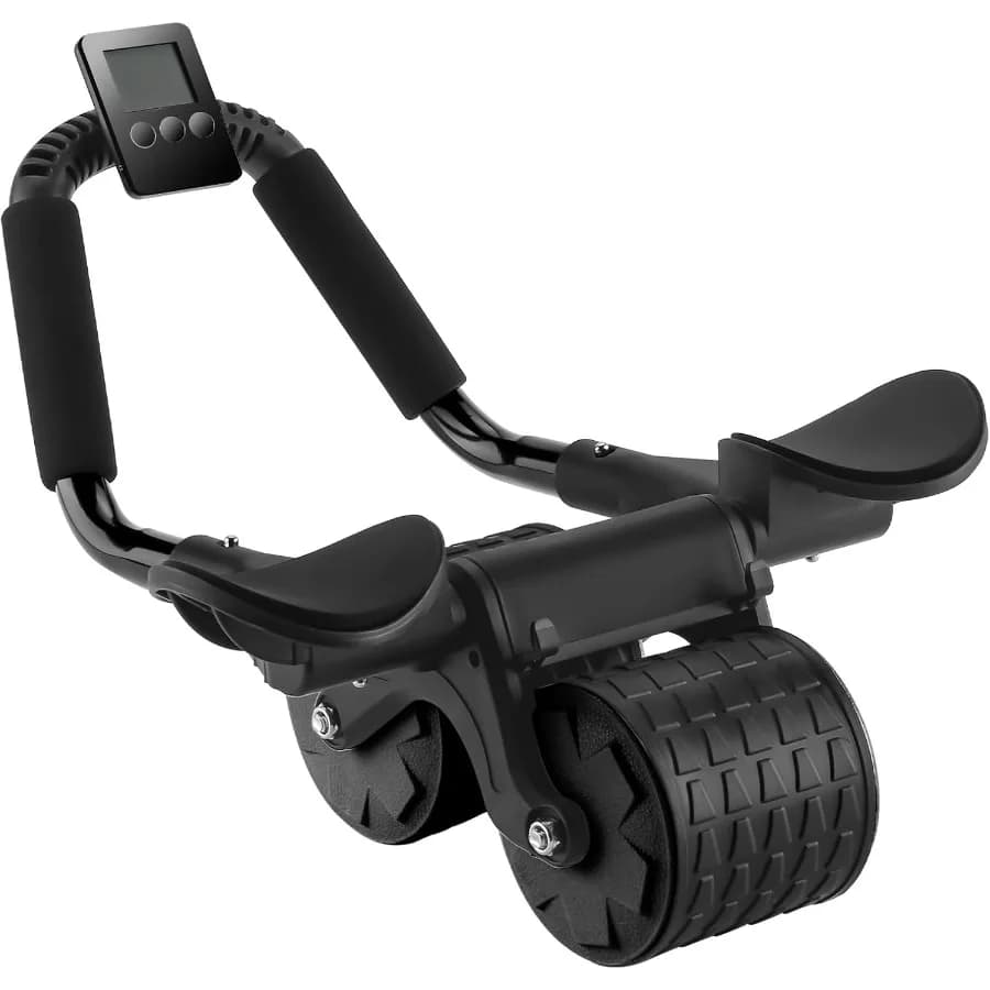Abdominal Roller with Automatic Rebound, Core Training Tool, Abdominal Exercise Machine and Ventre Toning