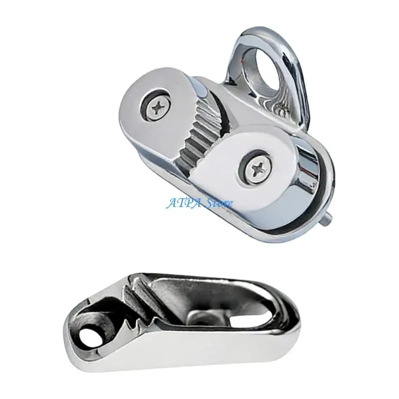 U13C 2 Pieces Marine Grade Stainless Steel Rope Clamps For Sailboats Boats And Yachts