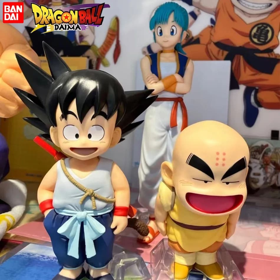 10-20cm Anime Dragon Ball Z Figure Goku Figure Practice Section GK Figures Krillin Chichi Bulma Anime Collectible Model Toy Gift