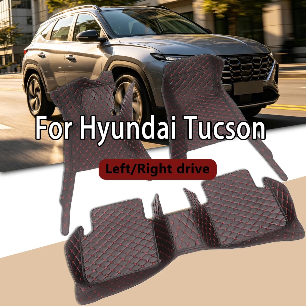 Car floor mats for Hyundai Tucson 2006 2007 2008 2009-2025 Custom Auto Foot Pads Automobile Carpet Cover Interior Accessories