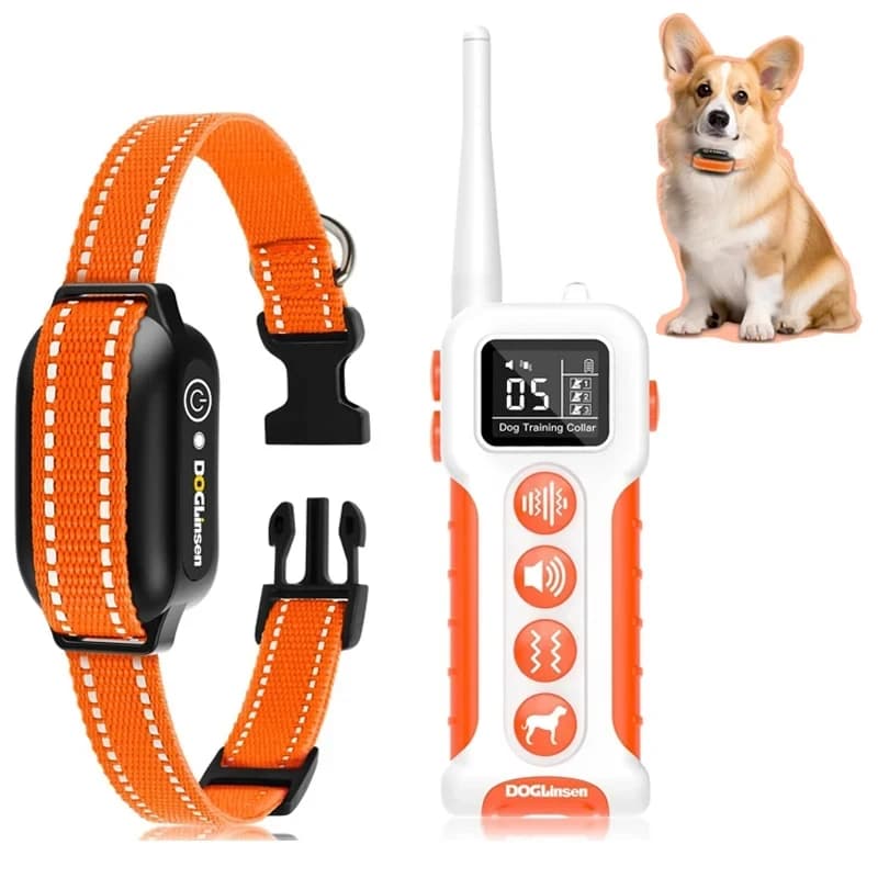No Shock Remote Dog Training Collar,3300ft Range Vibrating Dog Collar,9 Style Tones Dog Vibration Collar For All Breed Dogs