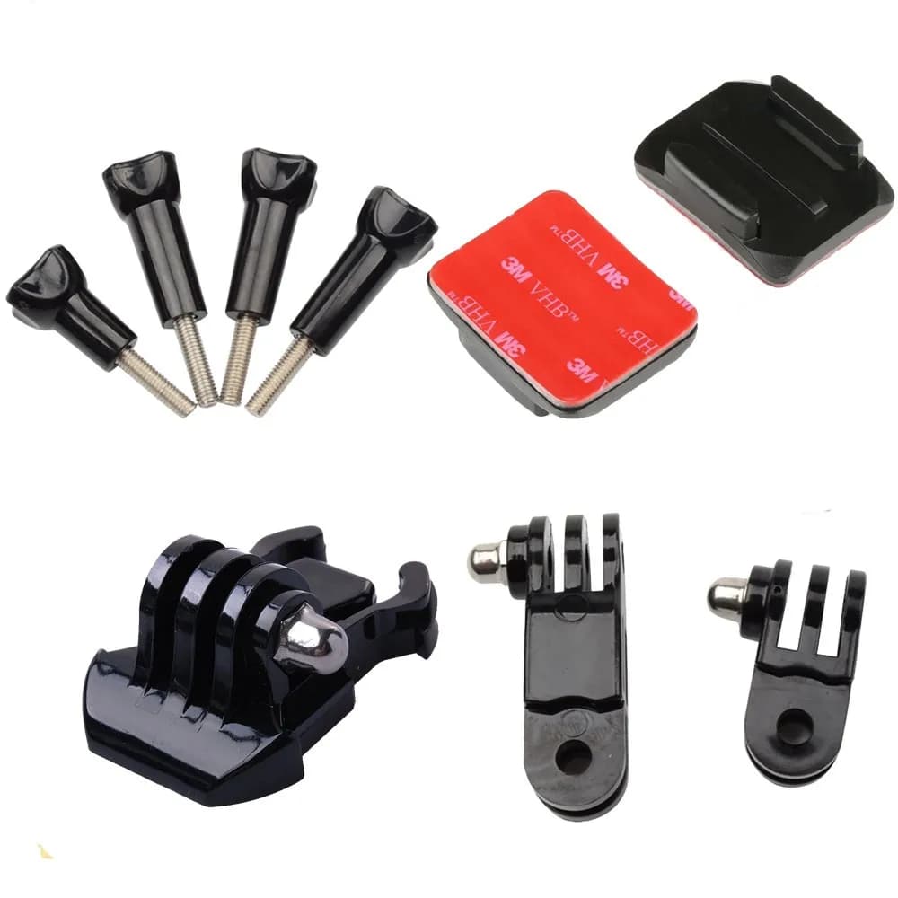 Supporto per Casco Moto da Montare sul Mentino per GoPro Hero 13 12 11 10 9 8 Insta360 AKASO DJI Osmo Action 5 PRO 4 3 2 Accessori per Fotocamera