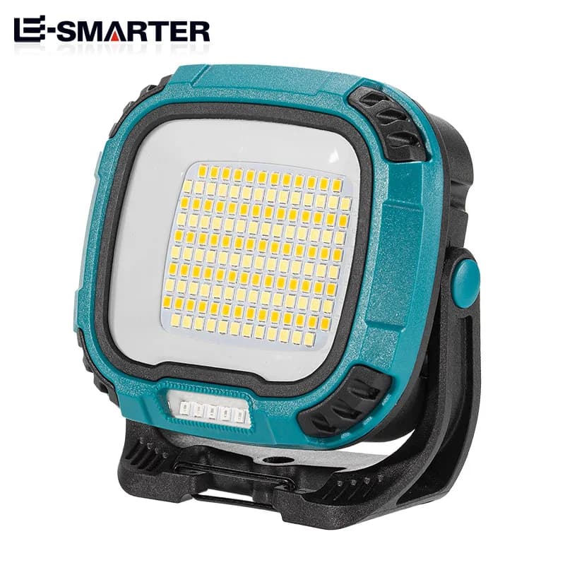 Torcia COB a luce forte Torcia ricaricabile USB Banca di potere esterna portatile Lampada da lavoro di emergenza per pesca da campeggio con gancio