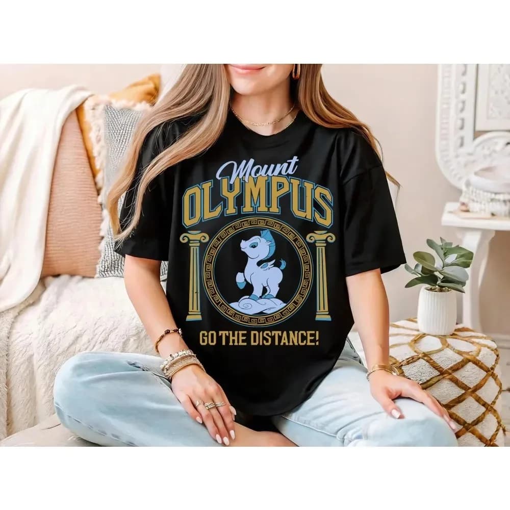 2026 Disney tshirt Summer Hercules Pegasus Graphic T-shirt Men Women Fashion Cotton Casual Loose Short Sleeve Classic Unisex