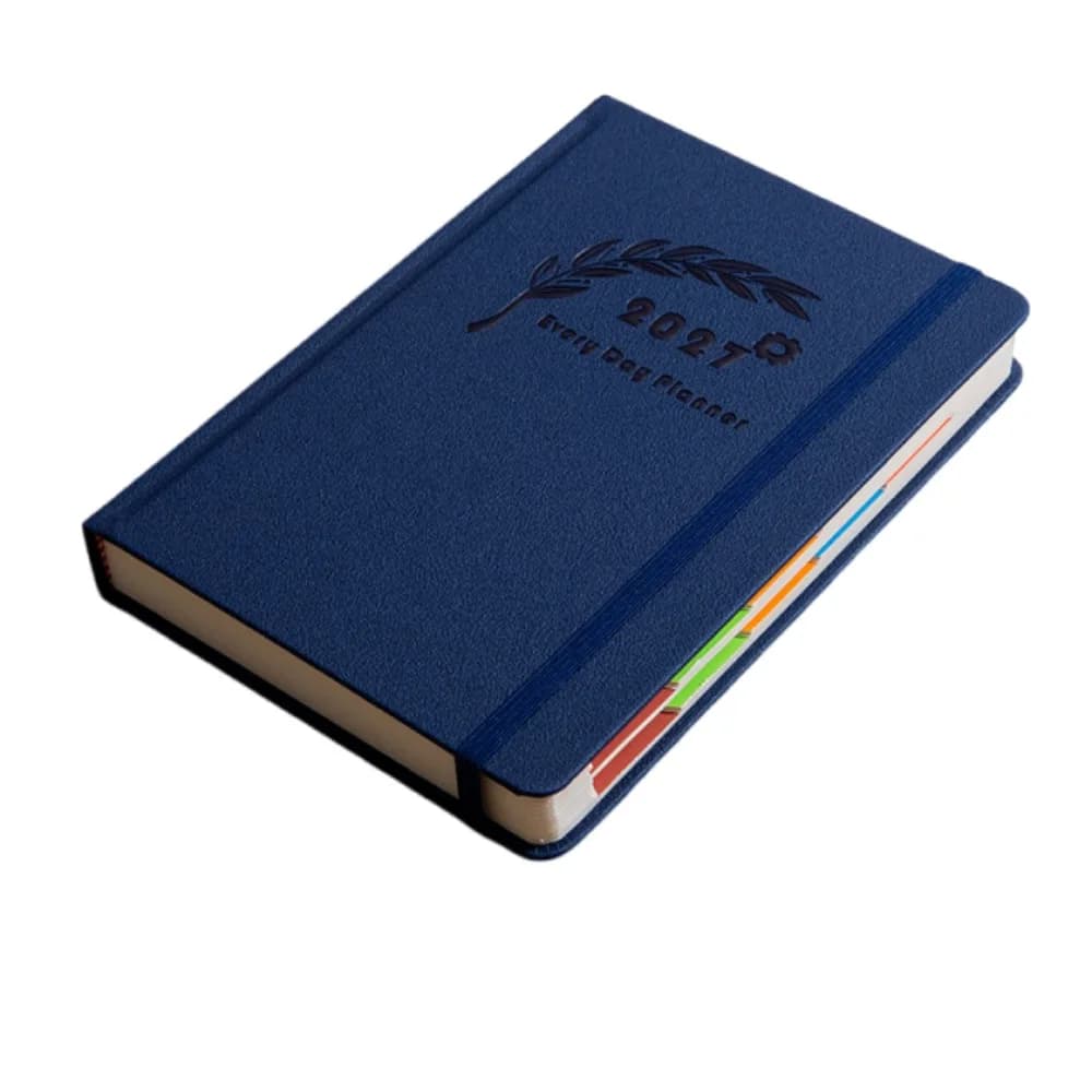 English 2027 Schedule Planner Notepad 12 Months Efficiency A5 Agenda Planning Notebook Thick Paper Wear-resistant