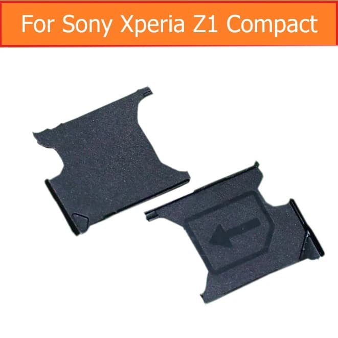 Genuino vassoio di Carta di Sim Adattatore per Sony xperia Z1 mini M51W D5503 Vassoio Carta Sim Slot per Sony Z1 compatto titolare lettore di sim card