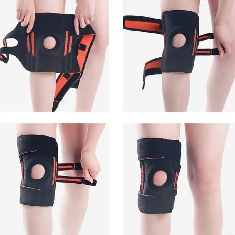 Supporto per ginocchiere Braccia ginocchio traspirante Multifunzionali ginocchiere per guardia del ginocchio regolabile per