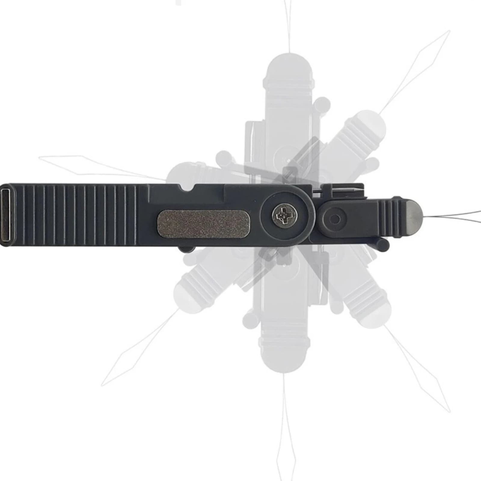 Fly-Fishing Line Cutter Compact Folding Line Cutter Hook Honing Tool Attractive Fishing Nippers Portable for Tackle Box