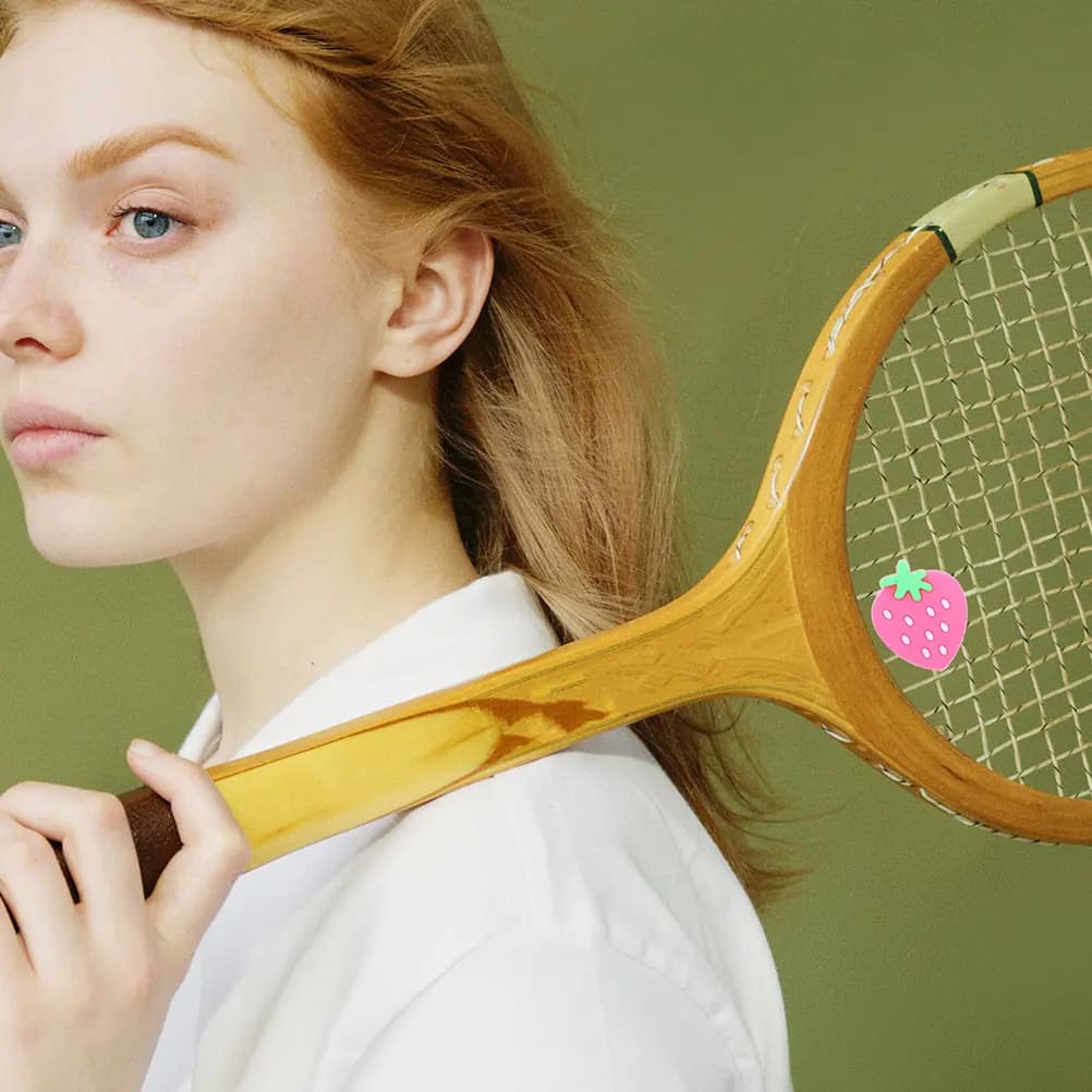 Set of 4 Antivibrations for Tennis Rackets in Silicone, Loaders and Tennis Equipment Lights