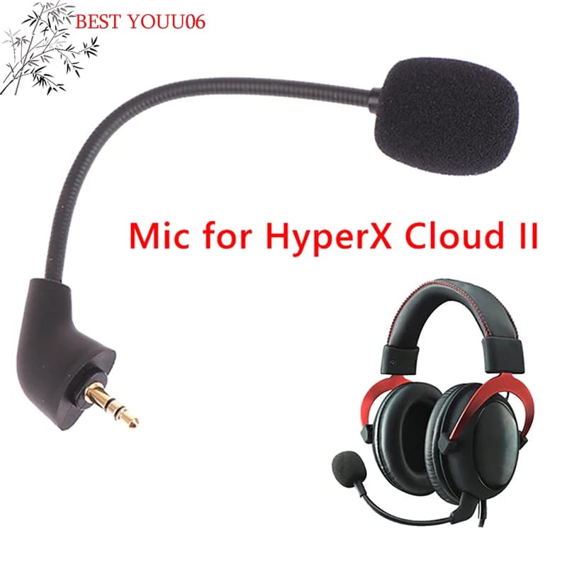 3.5 mm Replacement Microphone for Kingston HyperX Cloud 2 II X Core - Accessories
