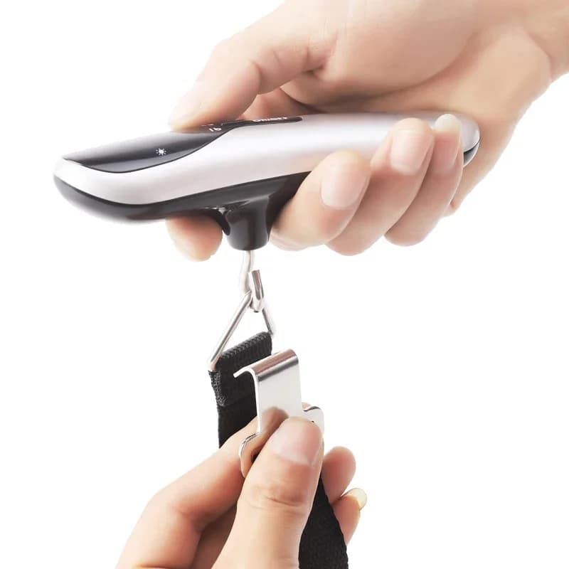 50kg/110lb Portable Handheld Electronic Hanging Scale Travel Suitcase Luggage Weight Balance