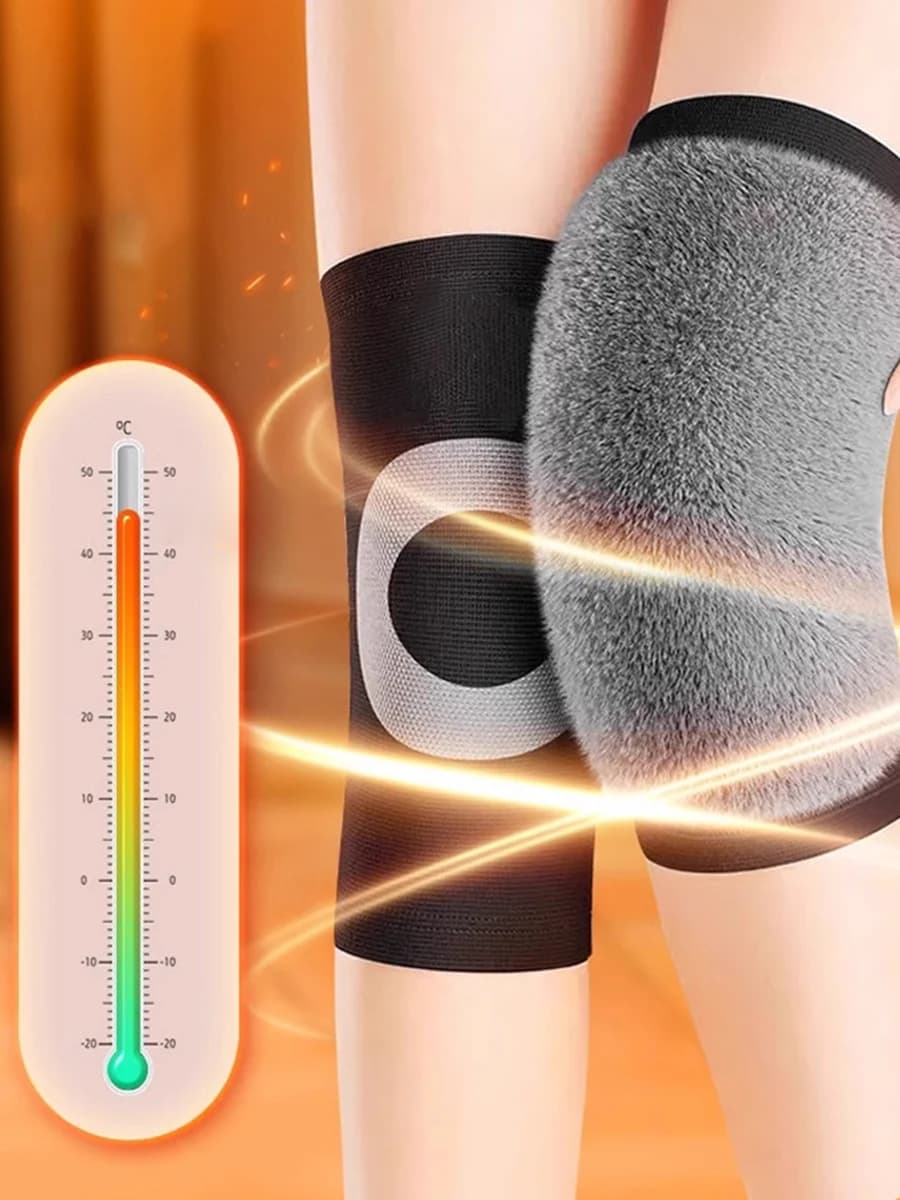 Inverno Morbido Termico Ginocchiere Scaldamuscoli Accogliente Caldo Sci Ciclismo Campeggio Corsa Artrite Tendinite Ginocchiere Maniche per le gambe