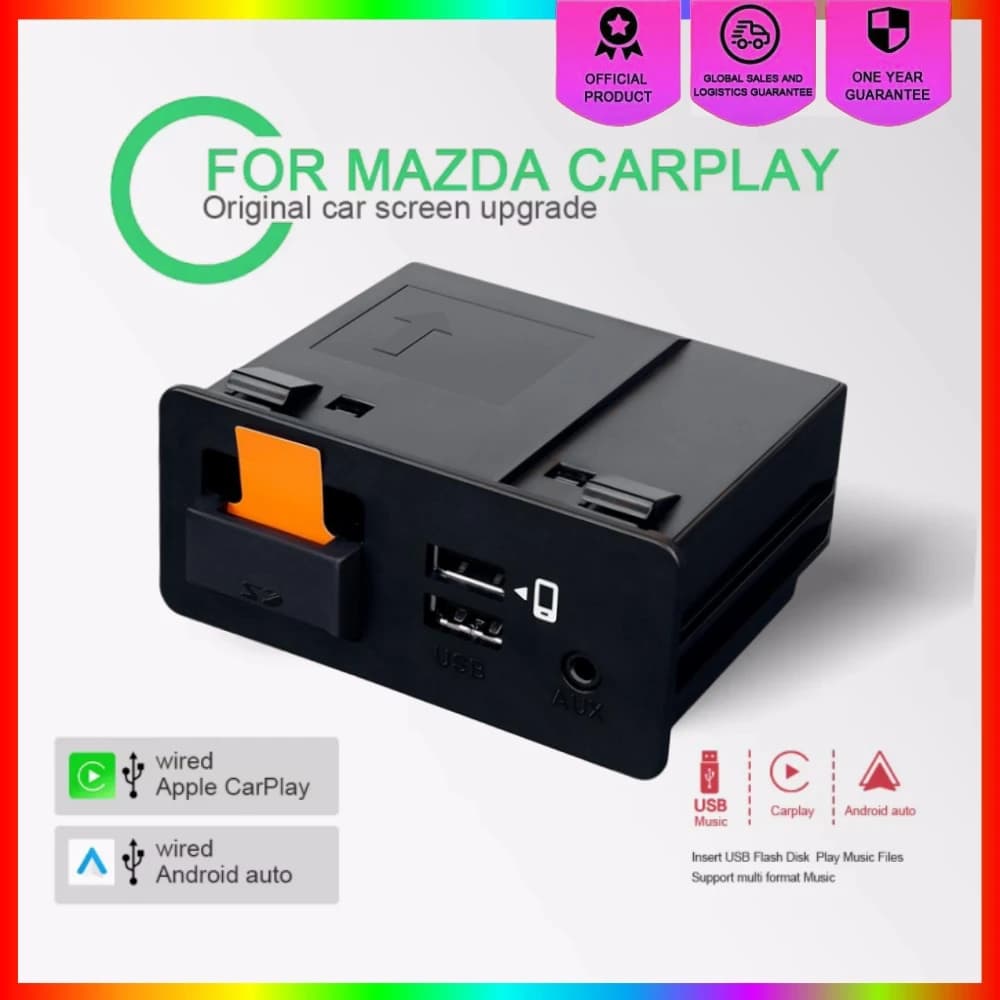 New update CarPlay Android Auto Hub USB OEM to edit Mazda 3 2 6 CX3 CX5 CX8 CX9 MX5 Original Radio TK78669U0C Carplay Kit