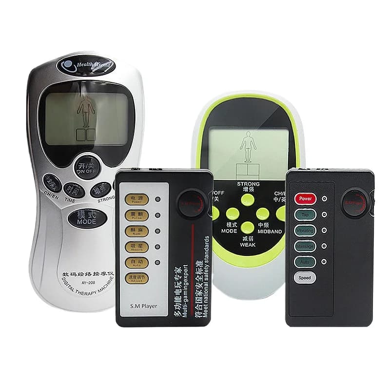 Accessory Pulse Therapy Machine Digital Electric Shock Output Host Sex Toys Power Box For Penis Ring Anal Plug Nipple Clamps