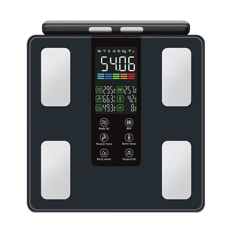 Smart Digital Body Composition Scale Bioimpedance Body Fat Weight Scale Health Tracker Smart Body Balance Scale
