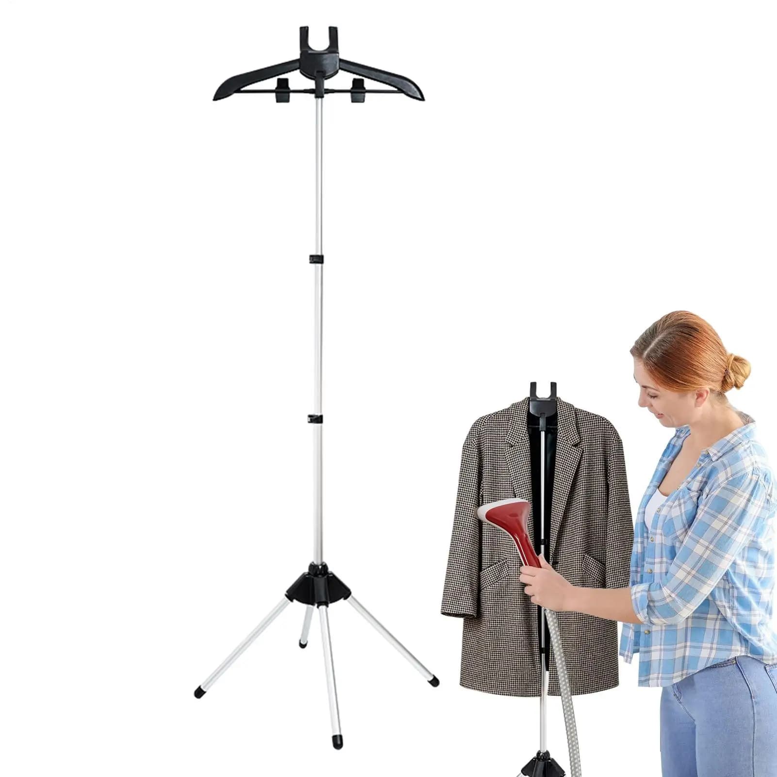 Supporto per cottura a vapore telescopico per indumenti Supporto per cottura a vapore Appendiabiti ad altezza regolabile per stirare il supporto per indumenti girevole