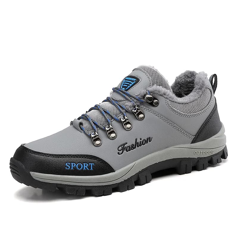 Nuovi stivali da neve casual da uomo di grandi dimensioni, stivali in cotone alla moda e caldi, scarpe da uomo per escursionismo e alpinismo per l'inverno