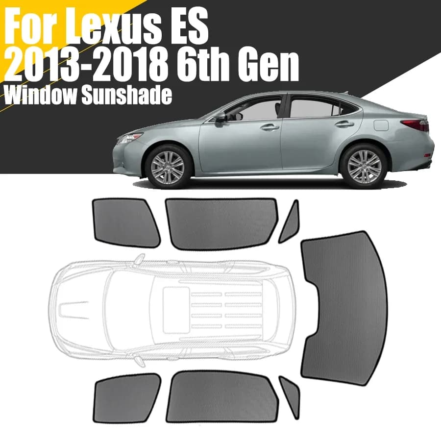 Parasole magnetico personalizzato per finestrino dell'auto per Lexus ES ES350H ES300H 2013-2018 tenda per parabrezza anteriore in rete di sesta generazione