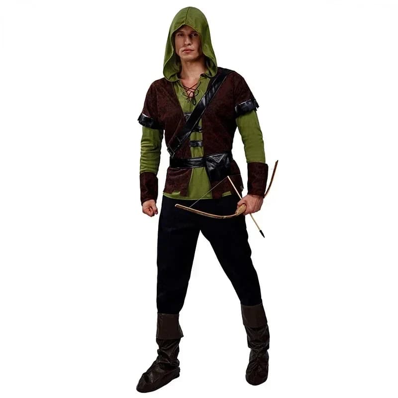 (#^.^#) 2026 New Adult Male Archer European Rogue Stage Party Performance Costume Anime Cos →_→LOOK ME