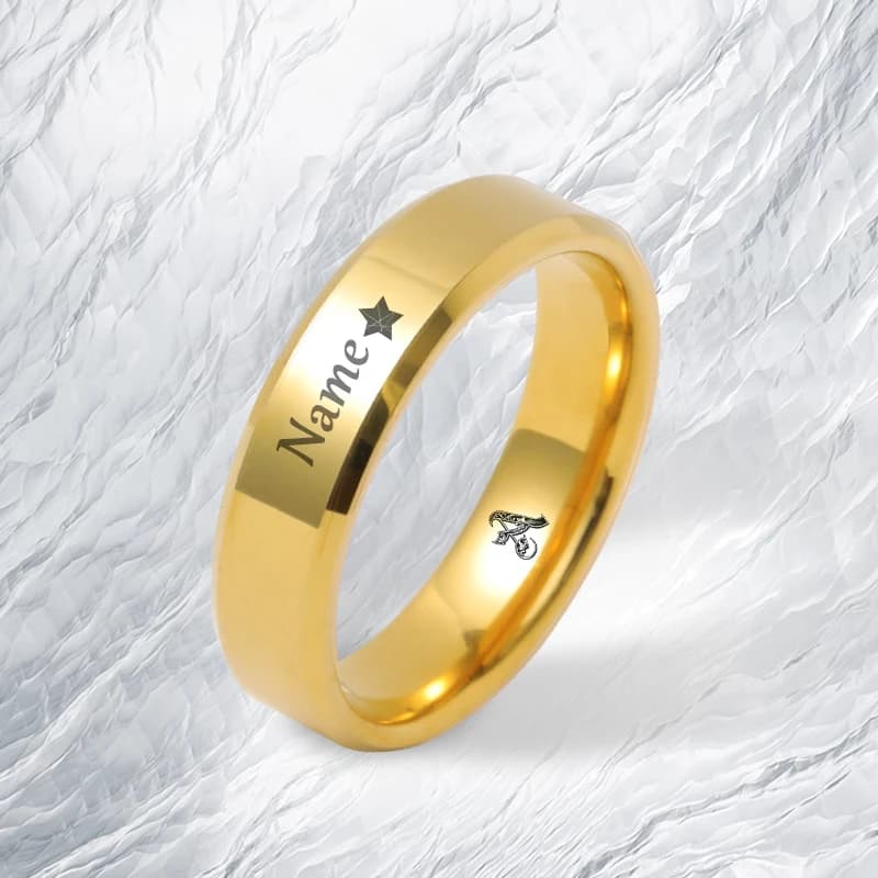 6MM moda personalizzata incisione Laser in acciaio inossidabile metallo non sbiadisce mai uomini e donne personalizzano il tuo regalo con il mio nome