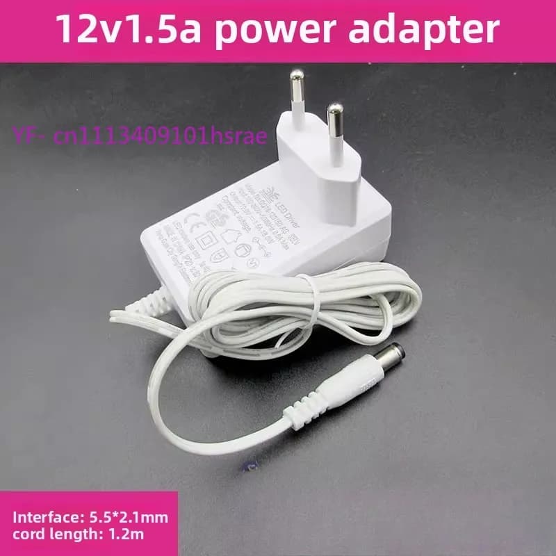 Adattatore di Alimentazione Universale 12V 1.5A per Lampada da Scrivania LED Portkey, Router, Monitor