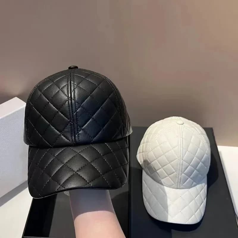 Hot sales fashion Retro Keeping warm pu street sport baseball hat men women leisure visors cap