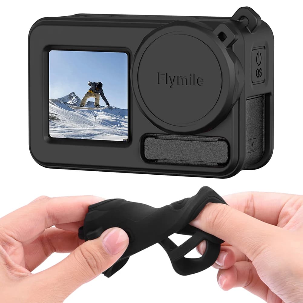 Custodia Protettiva con Copriobiettivo in Silicone per DJI Osmo Action 5 Pro - Accessori Fotocamera