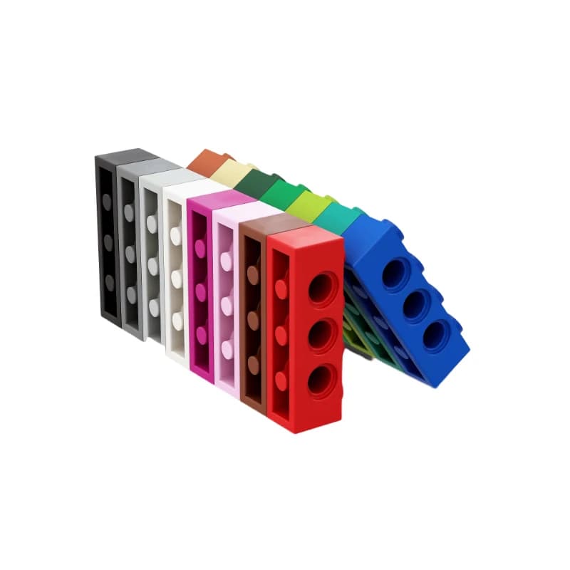 30PCS MOC Technology Parts Particle Thick Building Blocks Compatible with 3701 1x4 with 3 Holes 3701 Brick Children's Toys