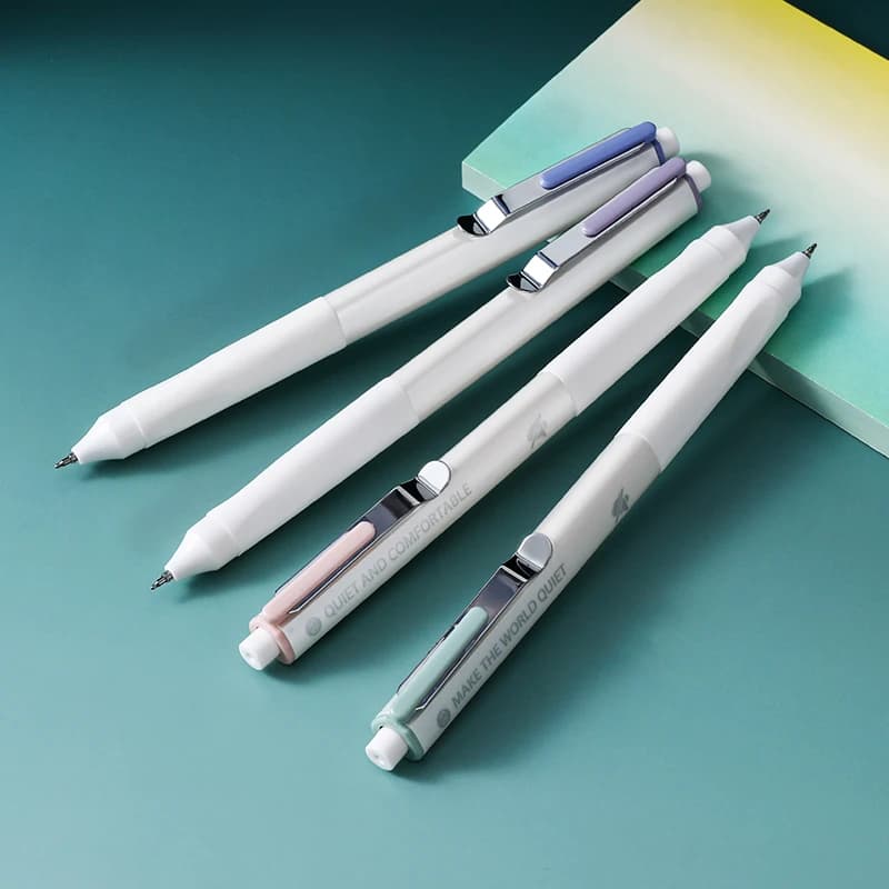 Set di 4 penne gel retrattili Comfort, punta fine da 0,5 mm, scrittura fluida, colori pastello minimalisti, per scuola, ufficio e journaling