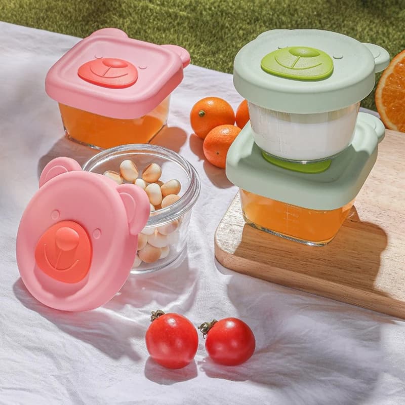 Ciotola Multifunzionale per Bambini, Contenitore per Alimenti Adatto al Microonde, per Frutta, Avena, Uova, Zuppe, Accessorio per l'Alimentazione