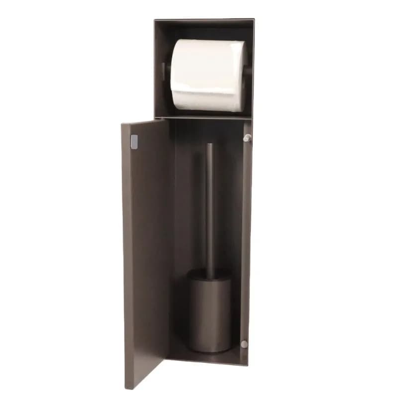 Porta scopino nascosto in acciaio inossidabile 304 con dispenser per dispenser di fazzoletti porta carta igienica per bagno