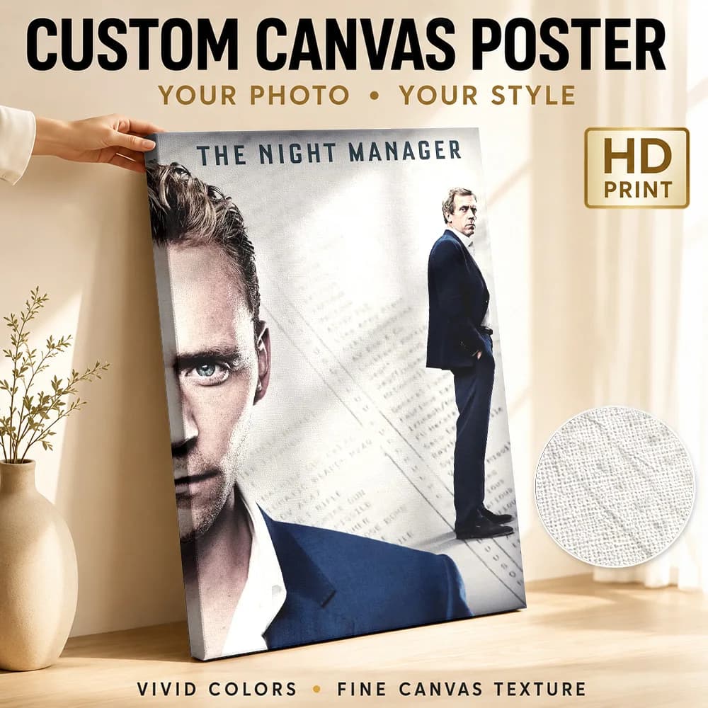 The Night Manager Framed Canvas Poster Custom Photo Modern Pop Culture Wall Paintings Decoration for Living Room Ready to Hang