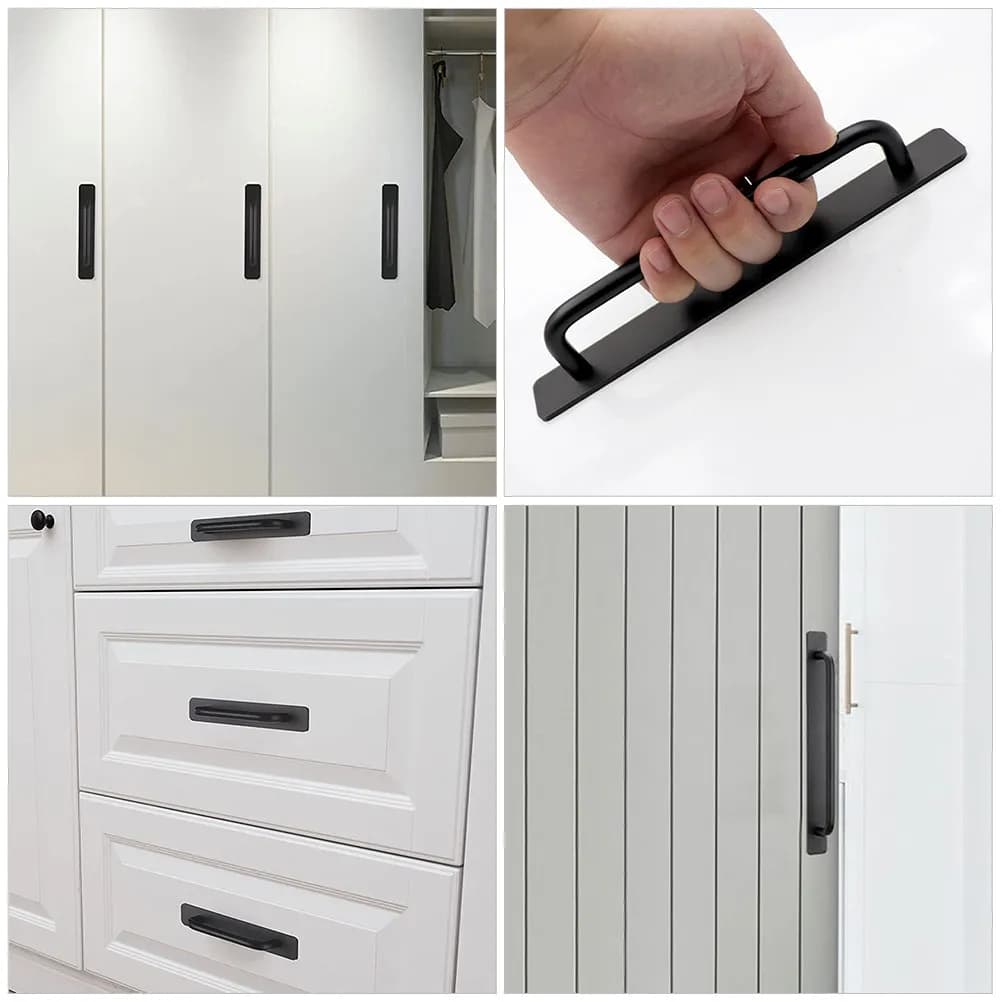Maniglie autoadesive per armadietti, 2 pezzi, eleganti e robuste, per porte, cassetti, armadi, mobili da cucina, maniglia adesiva
