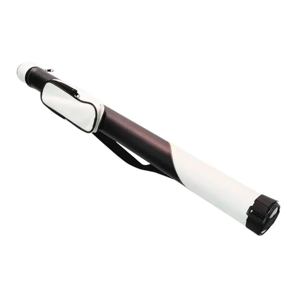 Custodia Portatile per Stecca da Biliardo 82cm in Pelle PU Rigida, Borsa per Accessori da Biliardo